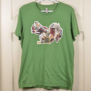 Calgary Folk Fest M 2013 Squirrel Concert T-Shirt